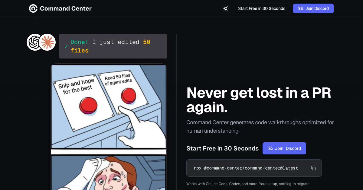 Command Center - Find the best tools for your job | findthe.tools